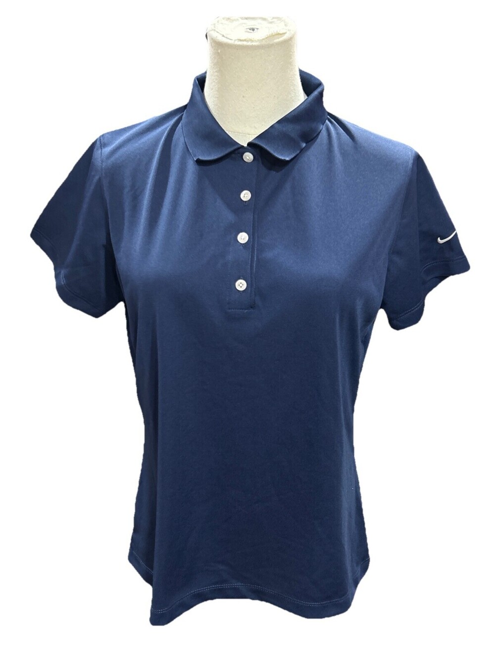 Nike Women’s Golf Polo Shirt XL Navy 4 Button 203697-410